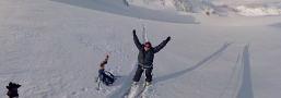 Sur le glacier de Strupbreen