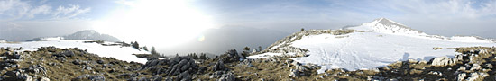 Vue sur le Charmant Son, juste avant le mauvais temps