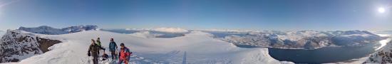 Sommet sud du Saeteraksla, 1050 m