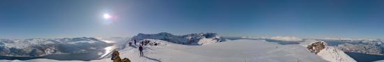 Au sommet sud du Saeteraksla, 1100 m