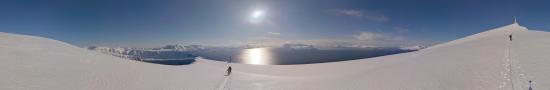 On the way up to Trolltinden